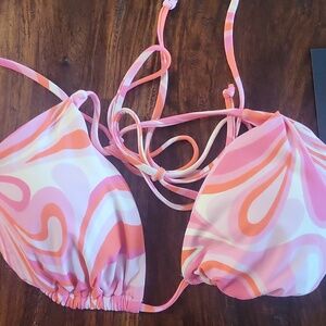 Light My Love Slide Tri Bra - Sangria Sz L NWT